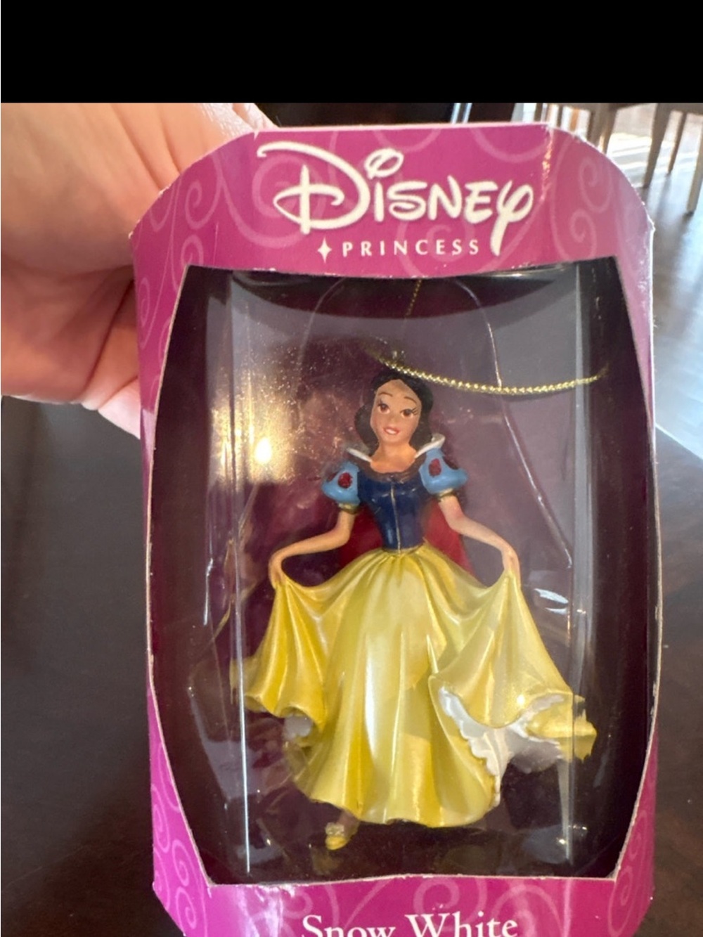 Disney Snow White Ornament in Yellow, Blue, Red